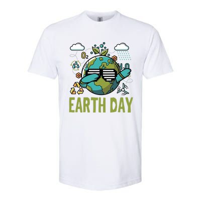 Earth Day Rocks Dabbing Dance Protect Our Earth Gift Softstyle CVC T-Shirt