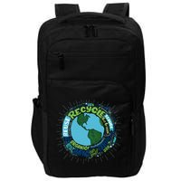 Earth Day Recycle Globe Impact Tech Backpack