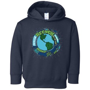 Earth Day Recycle Globe Toddler Hoodie