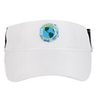 Earth Day Recycle Globe Adult Drive Performance Visor