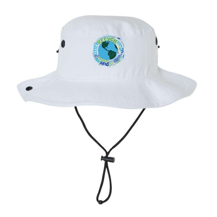 Earth Day Recycle Globe Bucket Hat