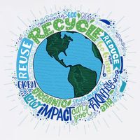 Earth Day Recycle Globe Bucket Hat