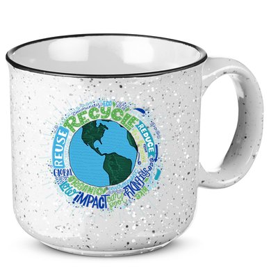 Earth Day Recycle Globe 15oz Campfire Ceramic Mug