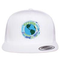 Earth Day Recycle Globe Flatbill Hat