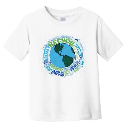 Earth Day Recycle Globe Toddler T-Shirt