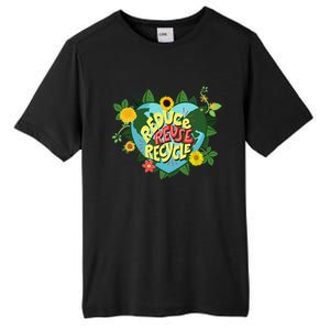 Earth Day Reduce Reuse Recycle Save Planet Tall Fusion ChromaSoft Performance T-Shirt