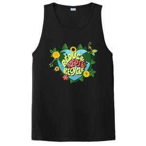 Earth Day Reduce Reuse Recycle Save Planet PosiCharge Competitor Tank