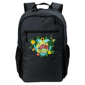 Earth Day Reduce Reuse Recycle Save Planet Daily Commute Backpack