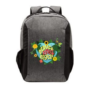 Earth Day Reduce Reuse Recycle Save Planet Vector Backpack