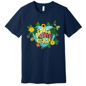 Earth Day Reduce Reuse Recycle Save Planet Premium T-Shirt