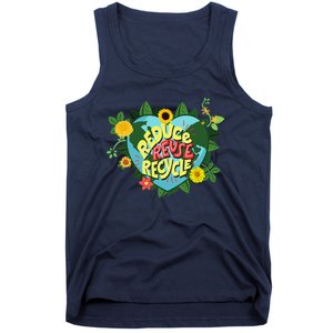 Earth Day Reduce Reuse Recycle Save Planet Tank Top