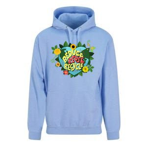 Earth Day Reduce Reuse Recycle Save Planet Unisex Surf Hoodie