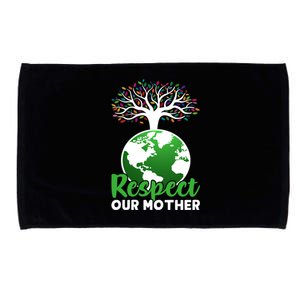 Earth Day Respect Our Mother Earth Funny Gift Microfiber Hand Towel