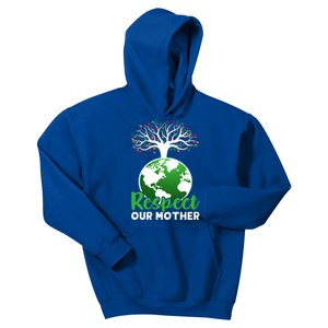 Earth Day Respect Our Mother Earth Funny Gift Kids Hoodie