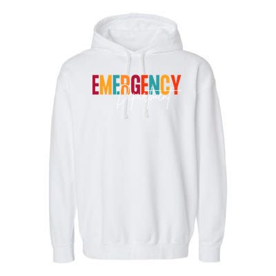 Emergency Departt Room Er Nurse Nursing Funny Funny Gift Funny Gift Garment-Dyed Fleece Hoodie