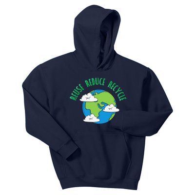 Earth Day Reduce Reuse Recycle Gift Kids Hoodie