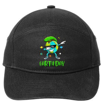 Earth Day Rocks Dabbing Earth Day Protect Our Earth 7-Panel Snapback Hat