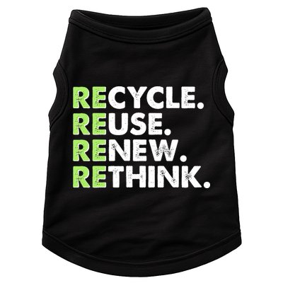 Earth Day Recycle Reuse Renew Rethink Doggie Tank
