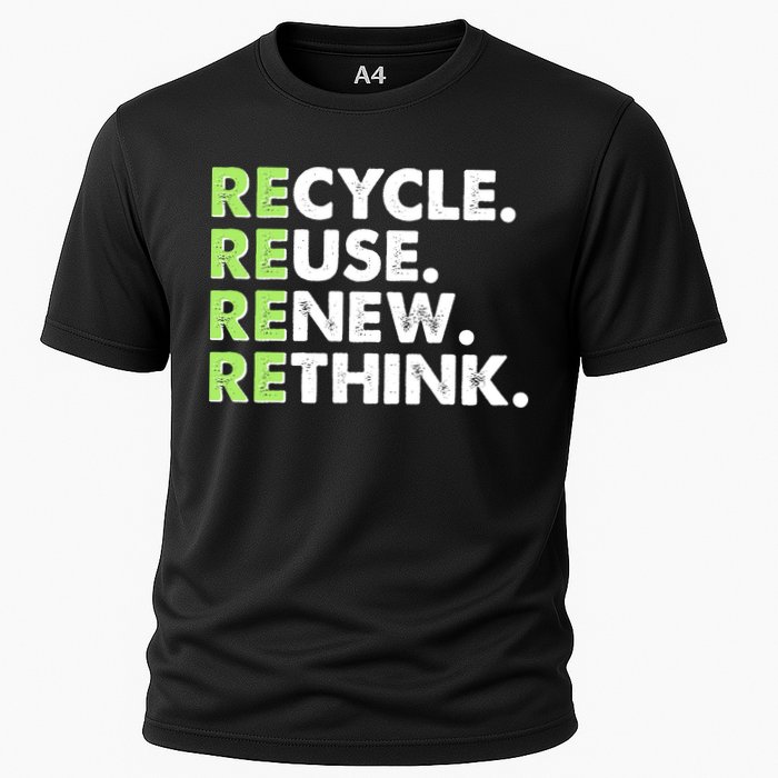 Earth Day Recycle Reuse Renew Rethink Performance Shirt