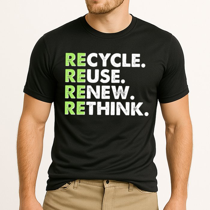 Earth Day Recycle Reuse Renew Rethink Performance Shirt