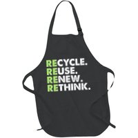 Earth Day Recycle Reuse Renew Rethink Apron