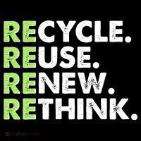 Earth Day Recycle Reuse Renew Rethink City Backpack