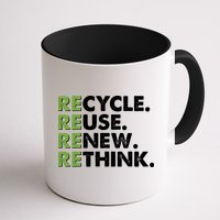 Earth Day Recycle Reuse Renew Rethink Mug