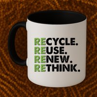 Earth Day Recycle Reuse Renew Rethink Mug