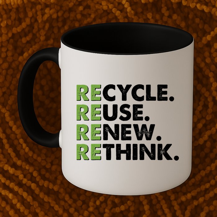 Earth Day Recycle Reuse Renew Rethink Mug