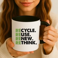 Earth Day Recycle Reuse Renew Rethink Mug