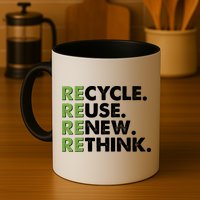 Earth Day Recycle Reuse Renew Rethink Mug