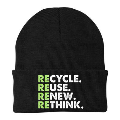 Earth Day Recycle Reuse Renew Rethink Beanie