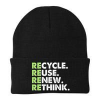 Earth Day Recycle Reuse Renew Rethink Beanie