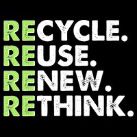 Earth Day Recycle Reuse Renew Rethink Tie-Dye T-Shirt
