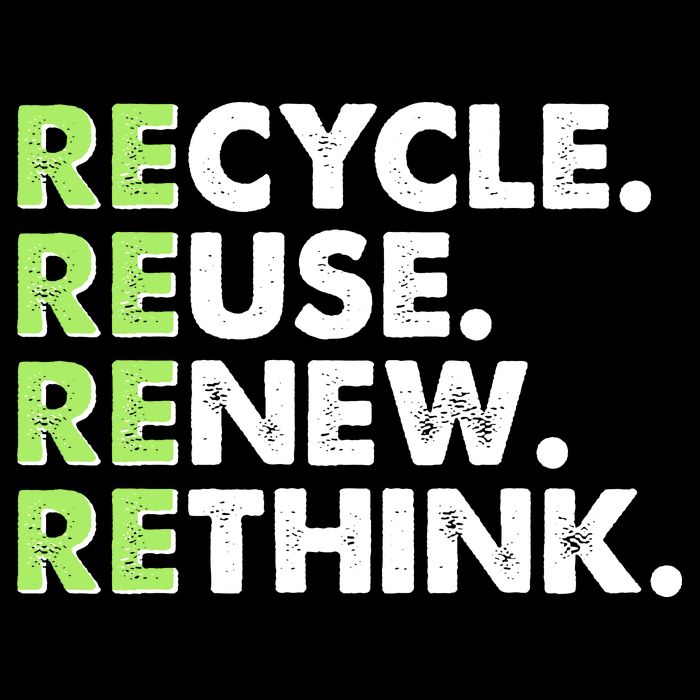 Earth Day Recycle Reuse Renew Rethink Tie-Dye T-Shirt