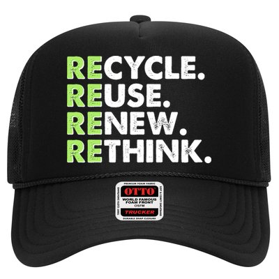 Earth Day Recycle Reuse Renew Rethink Trucker Hat