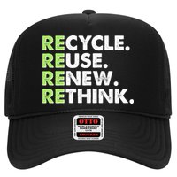 Earth Day Recycle Reuse Renew Rethink Trucker Hat