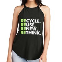 Earth Day Recycle Reuse Renew Rethink Women's Perfect Tri Rocker Tank