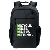 Earth Day Recycle Reuse Renew Rethink Backpack