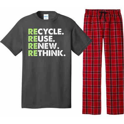 Earth Day Recycle Reuse Renew Rethink Pajama Set