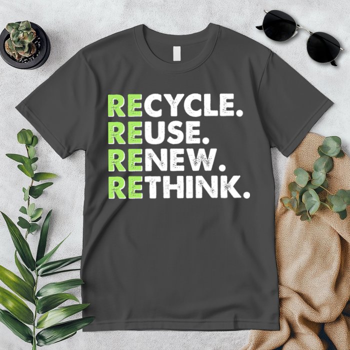 Earth Day Recycle Reuse Renew Rethink Premium T-Shirt