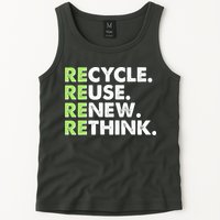 Earth Day Recycle Reuse Renew Rethink Tank Top