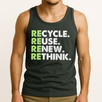 Earth Day Recycle Reuse Renew Rethink Tank Top