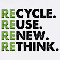 Earth Day Recycle Reuse Renew Rethink Garment-Dyed Sweatshirt