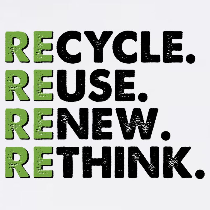 Earth Day Recycle Reuse Renew Rethink Garment-Dyed Sweatshirt