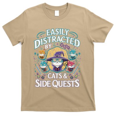 Easily Distracted Rpg Cats Gaming Pro T-Shirt