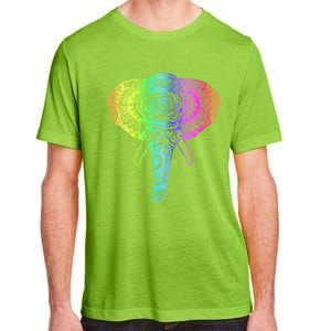 Elephant Dala Rainbow Watercolor Yoga Meditation Funny Gift Adult ChromaSoft Performance T-Shirt