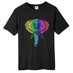 Elephant Dala Rainbow Watercolor Yoga Meditation Funny Gift Tall Fusion ChromaSoft Performance T-Shirt