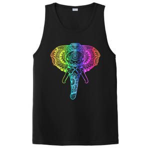 Elephant Dala Rainbow Watercolor Yoga Meditation Funny Gift PosiCharge Competitor Tank