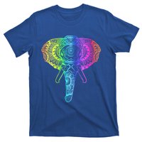 Elephant Dala Rainbow Watercolor Yoga Meditation Funny Gift T-Shirt